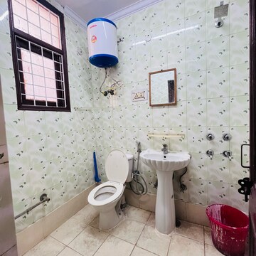 Bathroom in 3 BHK Builder Floor at Khirki Extension – for Rent