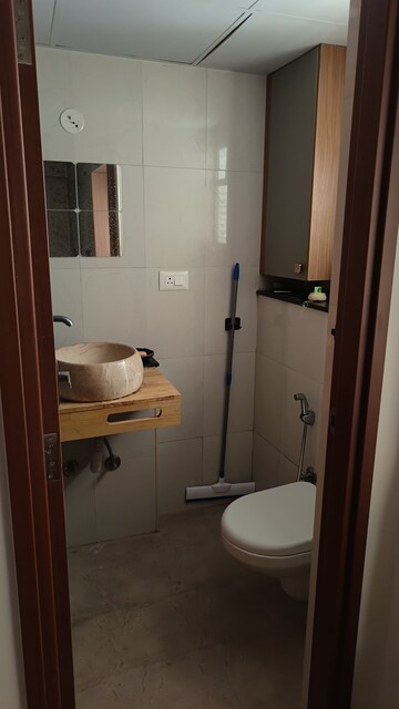 Bathroom in 3 BHK Apartment at SBR Keerthi Prime, Old Madras Road – for Rent
