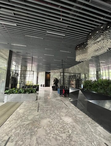 Building Lobby in 3 BHK Apartment at Soham Crystal Spires, Ghodbunder Road – for Rent