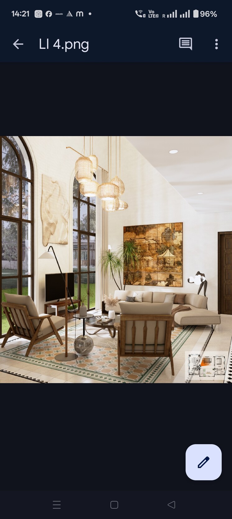 Living Room, siolim 4 Bedroom 316 Sq.Mt. Independent House In Siolim Goa 8523180