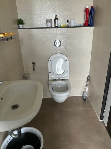 Bathroom in 2 BHK Apartment at Gurukrupa Marina Enclave, Malad West – for Rent