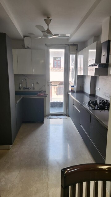 Kitchen in 3 BHK Builder Floor at Rajouri Garden – for Rent