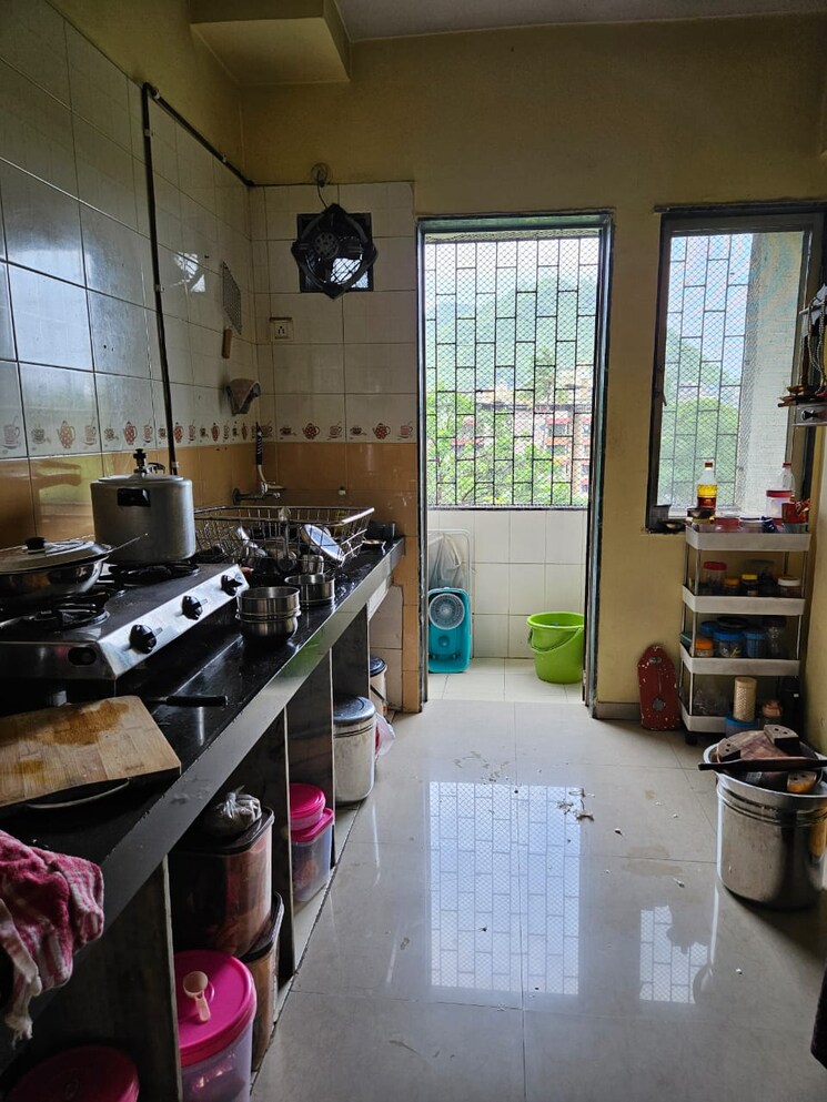 Kitchen, parsik nagar 1 Bedroom 680 Sq.Ft. Apartment In Parsik Nagar Thane 8898454