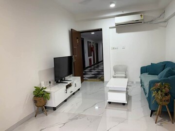 Living Room in 2 BHK Apartment at Level The Residences, Andheri West – for Rent
