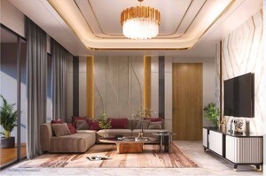 Living Room in 3 BHK Apartment at Pristine The Lords, Pashan – for Sale