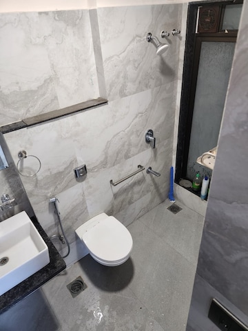 Bathroom in 2 BHK Apartment at Paradigm El Signora, Jogeshwari West – for Rent