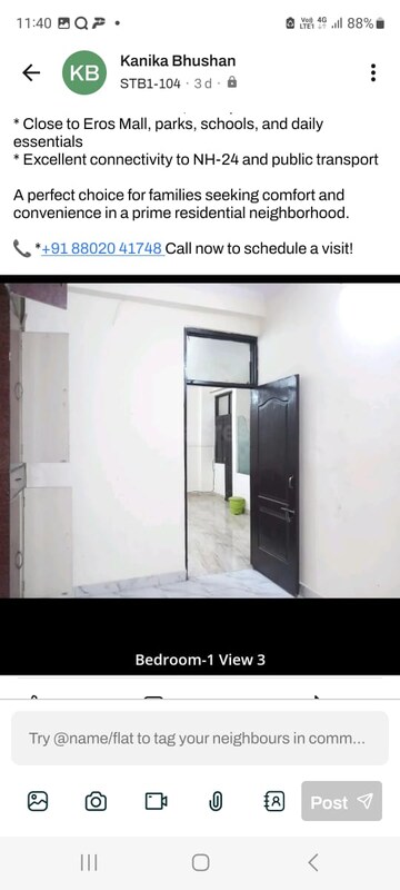3 BHK Apartment For Sale in SVP Gulmohur Residency, Indrapuram