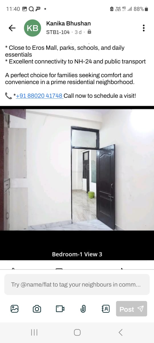 3 BHK + Servant Room Apartment For Sale in SVP Gulmohur Residency