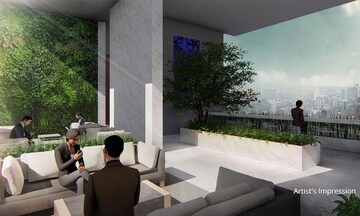 Living Room in 4 BHK Apartment at Rustomjee Crown, Prabhadevi – for Rent
