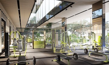Gym in 4 BHK Apartment at Rustomjee Crown, Prabhadevi – for Rent