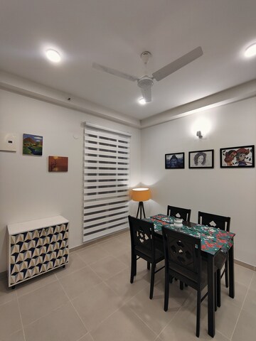 Team Area in 2 BHK Apartment at Bhartiya Nikoo Homes, Thanisandra Main Road – for Rent