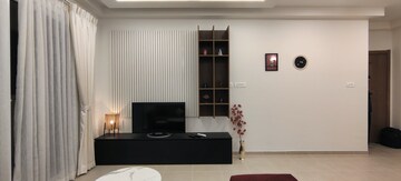 Living Room in 2 BHK Apartment at Bhartiya Nikoo Homes, Thanisandra Main Road – for Rent