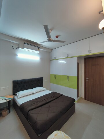 Bedroom in 2 BHK Apartment at Bhartiya Nikoo Homes, Thanisandra Main Road – for Rent