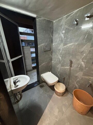 Bathroom in 2 BHK Apartment at Vastu Anand Apartment, Kalwa – for Rent