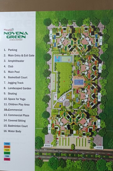 Master Plan in 3 BHK Apartment at Mangalya Novena Green, Tech Zone 4 Greater Noida – for Sale