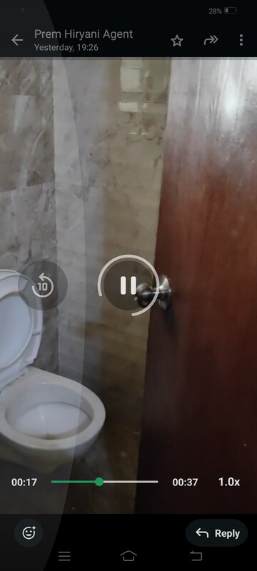Bathroom in 1 RK Apartment at Bhoomi Acres, Waghbil – for Rent