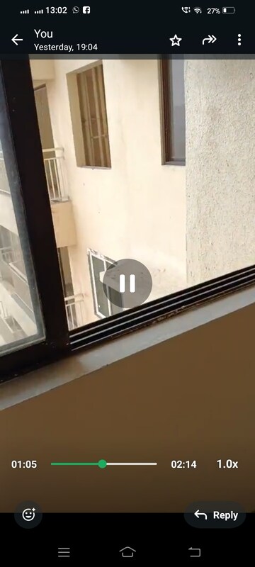 Balcony in 2 BHK Apartment at Pushpanjali Heights, Owale – for Rent