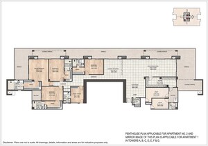 Master Plan in 4 BHK Penthouse at DLF Privana North, Sector 76 – for Sale