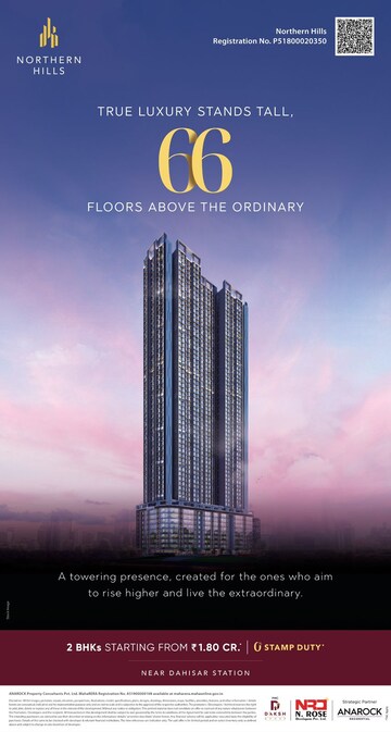 2 BHK Builder Floor For Sale in N Rose Northern Hills, Dahisar East