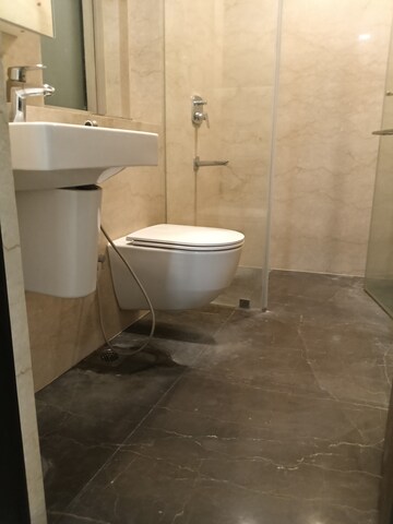 Bathroom in 3 BHK Apartment at Lodha Marquise, Worli – for Rent
