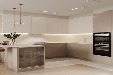 Kitchen in 4 BHK Builder Floor at Lodha Woods, Kandivali East – for Sale
