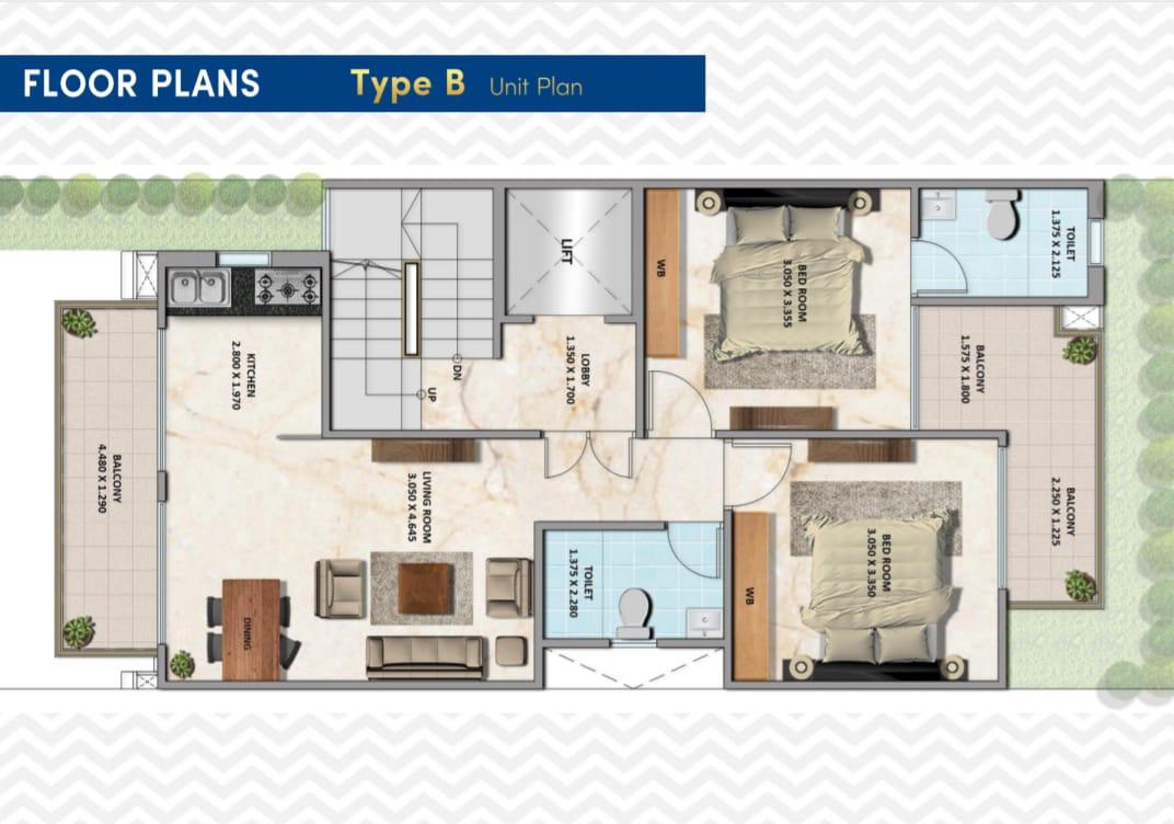 2 BHK 959 Sq.Ft. Apartment in Signature Global City 92