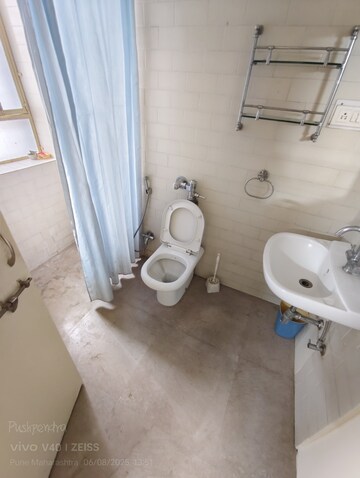 Bathroom in 3 BHK Apartment at Shirine Garden Co Operative Housing Society Ltd, Aundh – for Rent