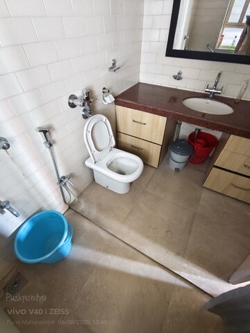 Bathroom in 3 BHK Apartment at Shirine Garden Co Operative Housing Society Ltd, Aundh – for Rent