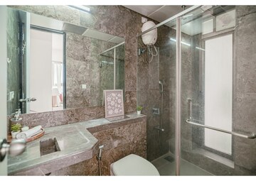 Building Lobby in 3 BHK Apartment at Oberoi Maxima, Andheri East – for Sale