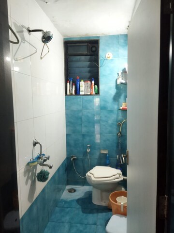 Bathroom in 2 BHK Apartment at Chaurang CHS, Sanpada – for Rent