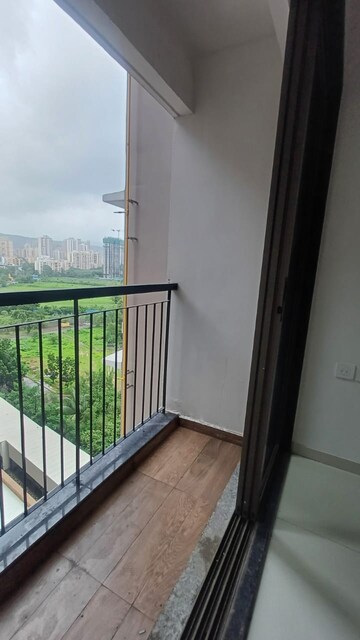 Balcony in 2 BHK Apartment at Runwal Eirene, Balkum Pada – for Rent