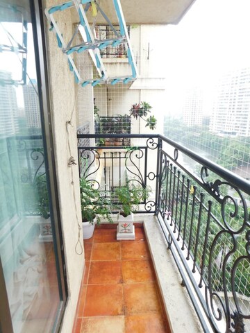 Balcony in 2.5 BHK Apartment at Lake Primrose, Powai – for Rent