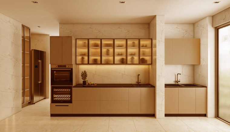Kitchen, woodview-residences 4 Bedroom 3000 Sq.Ft. Builder Floor In Sector 89 Gurgaon 8900539