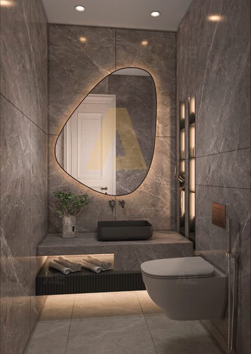 Bathroom in 4 BHK Builder Floor at Woodview Residences, Sector 89 – for Sale