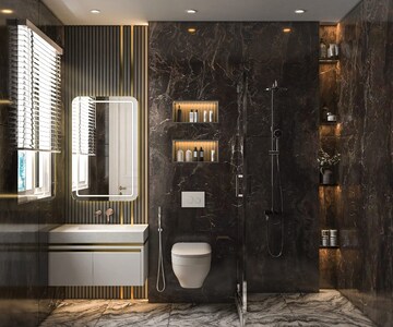 Bathroom in 4 BHK Builder Floor at Woodview Residences, Sector 89 – for Sale