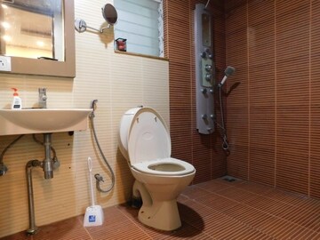 Bathroom in 2 BHK Apartment at Megapolis Sangria Towers, Hinjewadi – for Rent