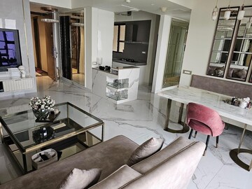Living Room in 3 BHK Apartment at Lodha Marquise, Worli – for Rent