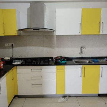 Kitchen in 2 BHK Apartment at Goyal And Co Orchid Woods, Hennur – for Rent