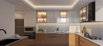 Kitchen in 3 BHK Apartment at Ramky One Odyssey, Narsingi – for Sale