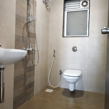 Bathroom in 3 BHK Apartment at Kanungo Pinnacolo Apartment, Mira Road – for Sale