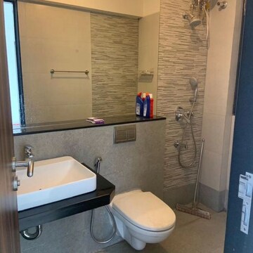 Bathroom in 2 BHK Apartment at Krishna Residency Malad West, Sunder Nagar – for Rent
