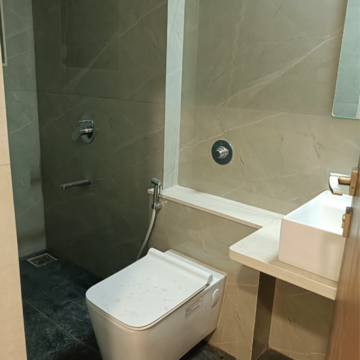 Bathroom in 2 BHK Apartment at Sagar CHS Worli, Khan Abdul Gafar Road – for Rent