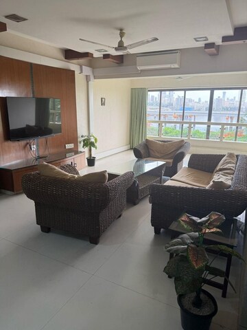 Living Room in 3 BHK Apartment at Lodha World One, Worli – for Rent