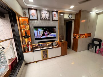 Living Room in 3 BHK Apartment at Omkar Vayu, Mahim – for Rent