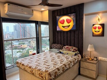 Bedroom in 3 BHK Apartment at Omkar Vayu, Mahim – for Rent