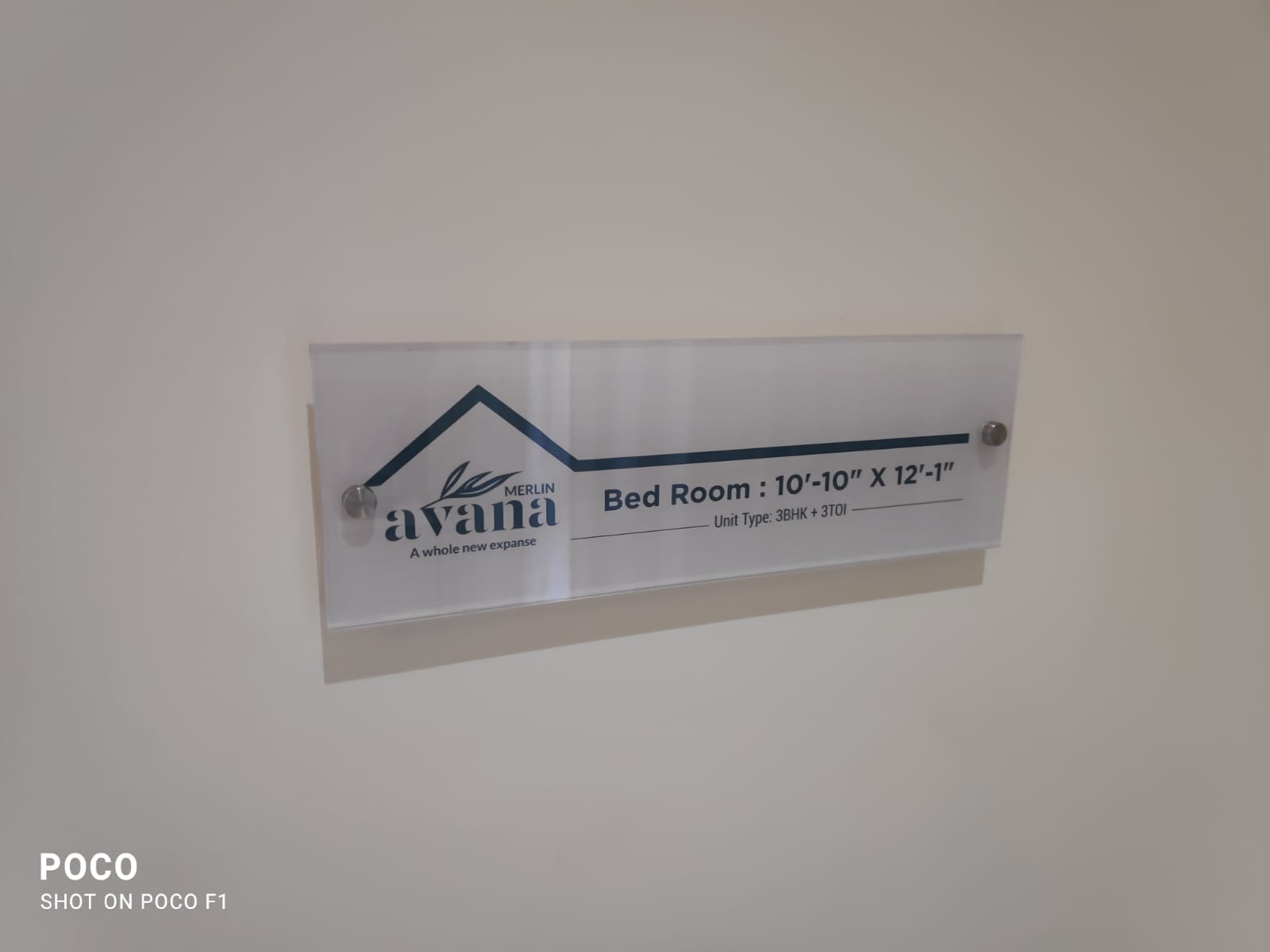 3 BHK + Extra Room 1037 Sq.Ft. Apartment in Merlin Avana