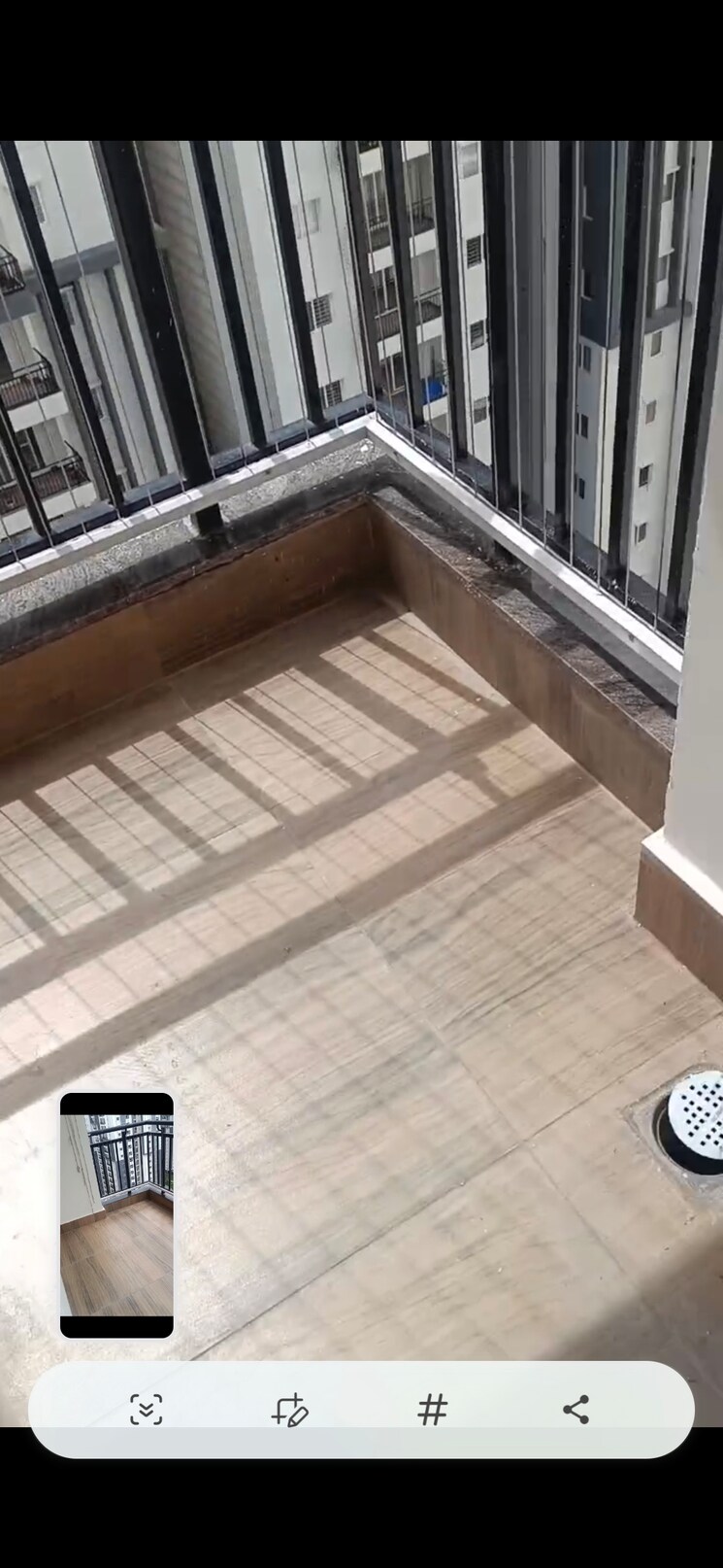 Balcony, my-home-tridasa 3 Bedroom 1840 Sq.Ft. Apartment In Tellapur Hyderabad 8901479