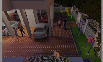 Living Room in 1 RK Apartment at Empire Dashmesh Pearl, Joveli – for Sale