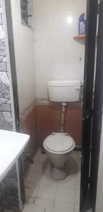 Bathroom in 1 BHK Apartment at Akul Apartments, Kopar Khairane – for Rent
