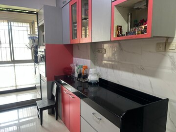 Kitchen in 3 BHK Apartment at Rustomjee OZone, Goregaon West – for Rent